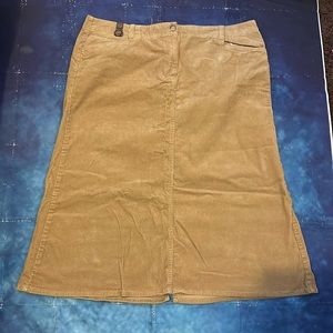 W’s Lands End corduroy Skirt size 18